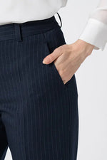 Active Warm Pinstripe: Straight Pants