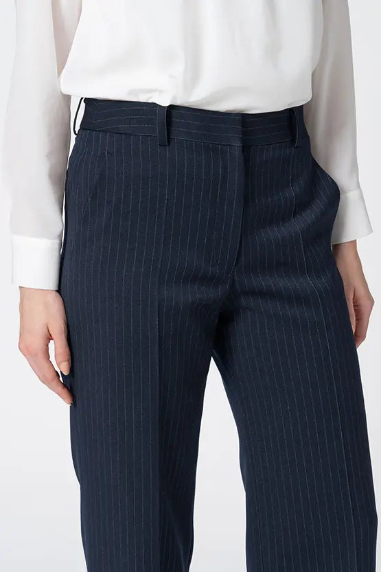 Active Warm Pinstripe: Straight Pants