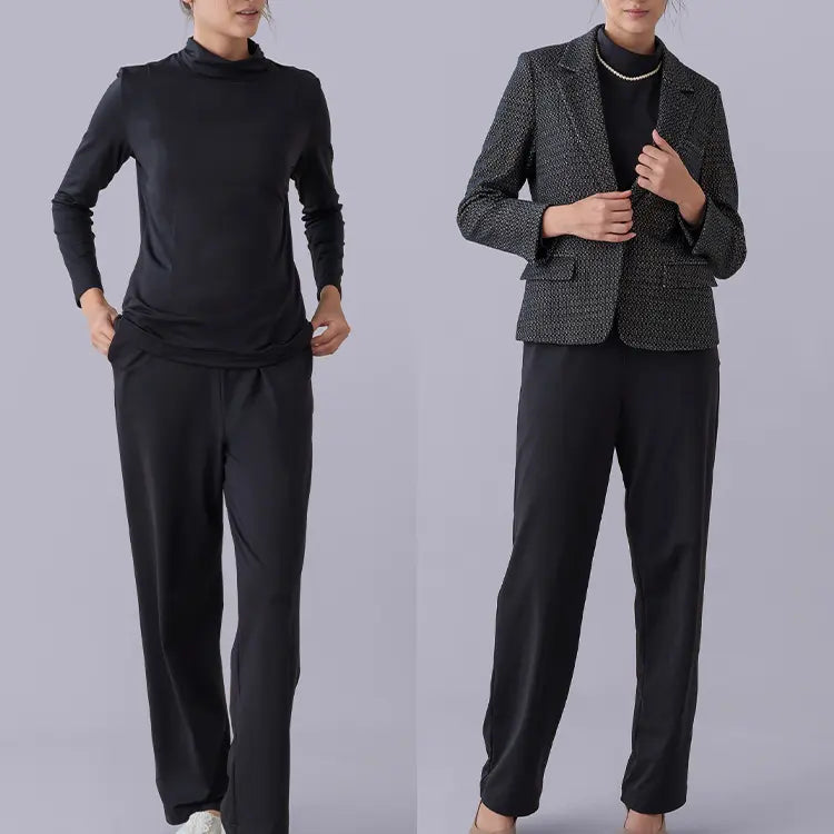 Lustrous elegance. Versatile sophistication from office to relaxation at home