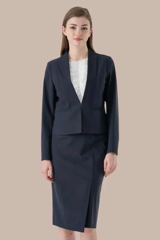Double Jersey: Double Jersey Front Vent Skirt