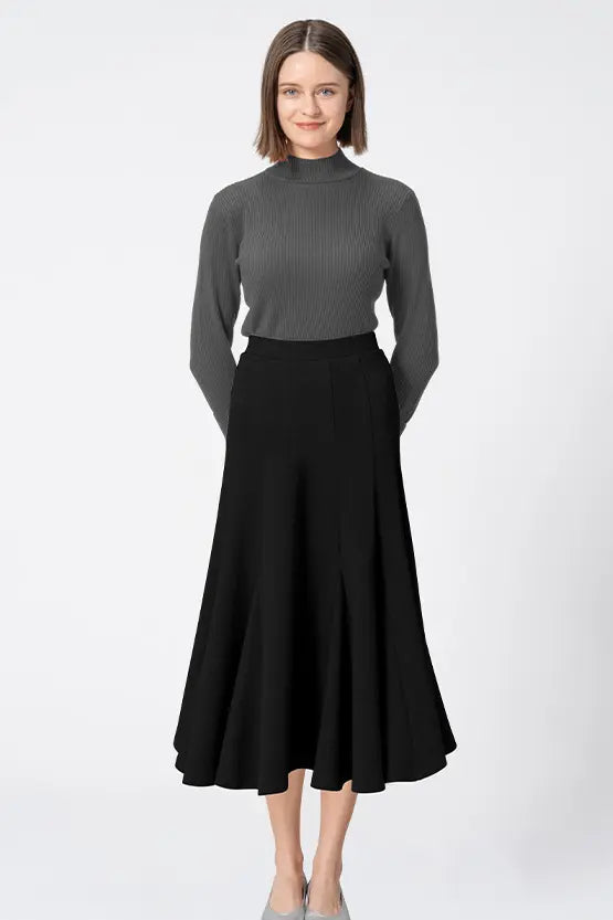 Marshmallow Tech: Flare Long Skirt