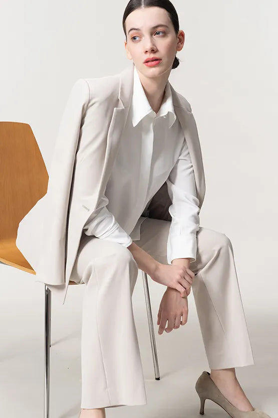 Stretch Georgette: Front Fly Shirt
