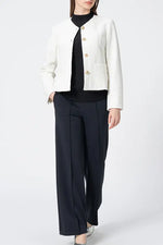 Washable Wool Knit: High-Neck Top