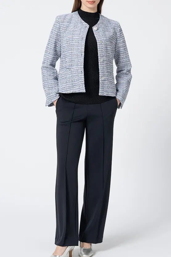 Washable Wool Knit: High-Neck Top