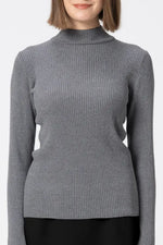 Washable Wool Knit: High-Neck Top