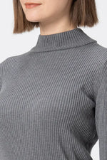 Washable Wool Knit: High-Neck Top