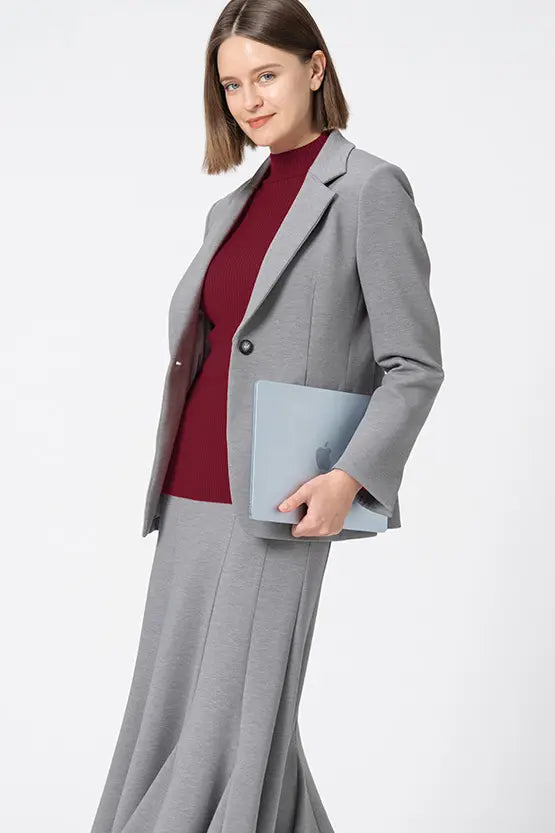 Washable Wool Knit: High-Neck Top
