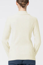 Washable Wool Knit: High-Neck Top