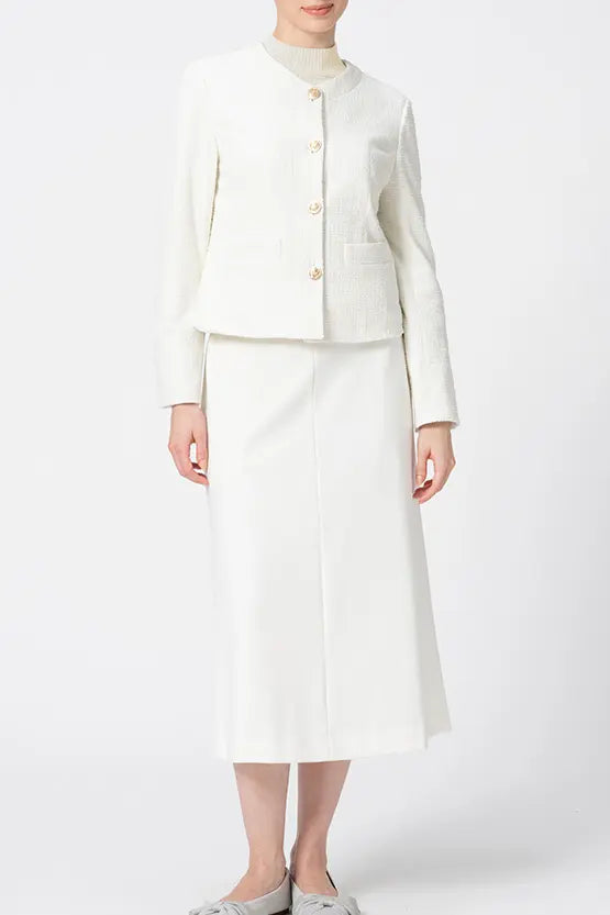 Washable Wool Knit: High-Neck Top