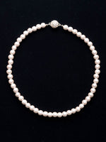 Angel Pink Lightweight Wood Pearl Short Necklace