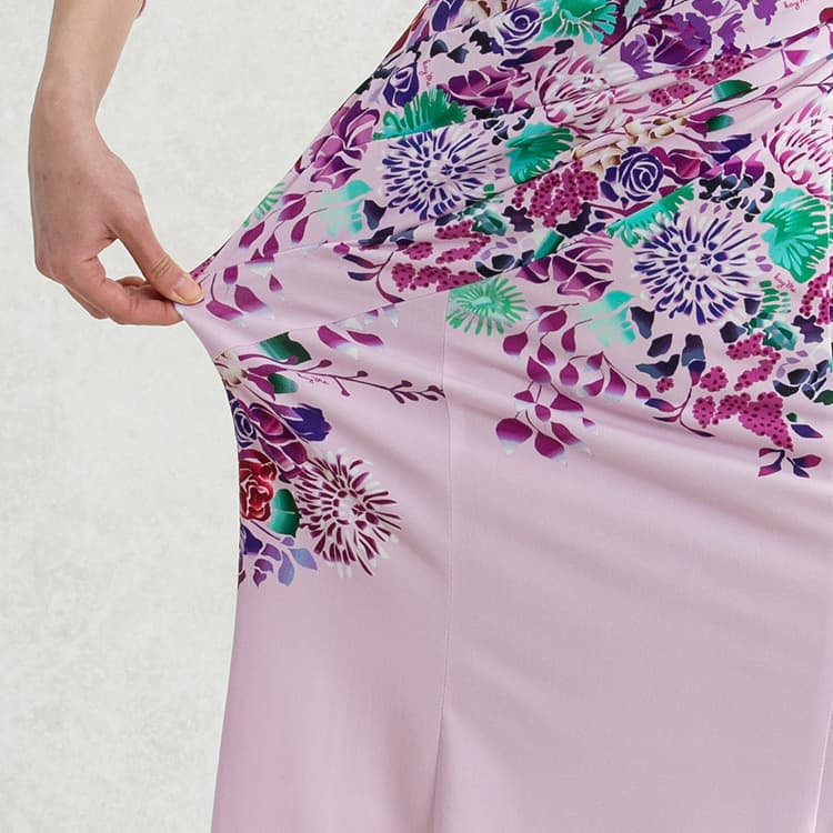 Meltingly comfortable yetwashable and wrinkle-free jersey fabric