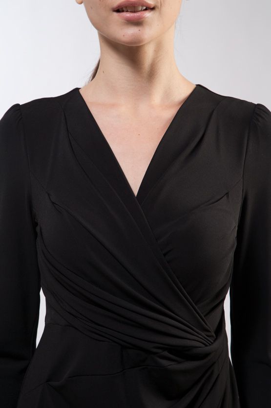 Black Waist Gathered Dress Sold Out