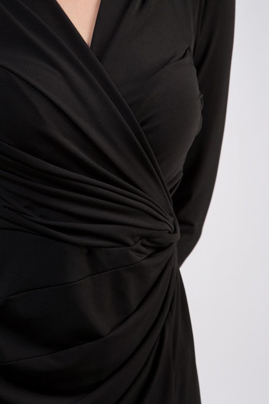 Black Waist Gathered Dress Sold Out