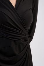 Black Waist Gathered Dress Sold Out