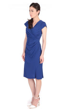 Royal Blue Waist Gathered Dress - Old Photos Sold Out