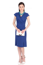 Royal Blue Waist Gathered Dress - Old Photos Sold Out