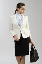 Black Side-Gathered Skirt - Sold Out