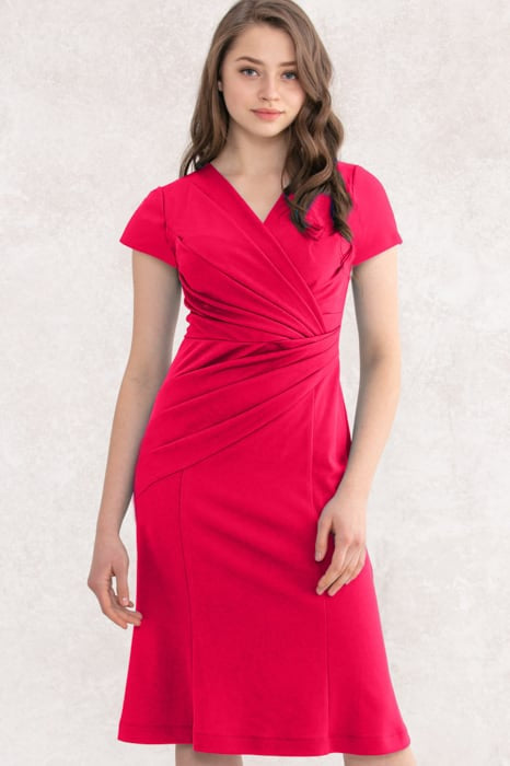 Cherry Pink Gather Dress