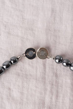 Elegance Gray Lightweight Balsa Pearl Long Necklace (61G)