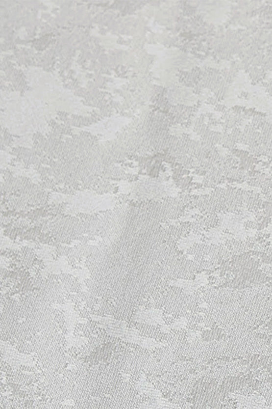 Stretch Jacquard: Greige Ocean Jacquard Tailored Jacket