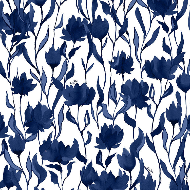 Beautiful contrast and vibrant floral pattern