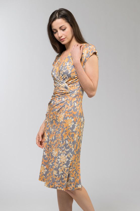Japanese Pattern: Akamichiel Rayon Waist Gathered Dress