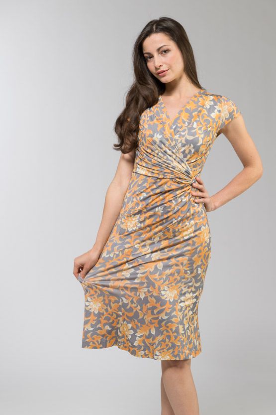 Japanese Pattern: Akamichiel Rayon Waist Gathered Dress