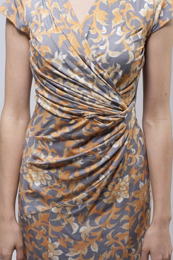 Japanese Pattern: Akamichiel Rayon Waist Gathered Dress