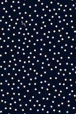 4-Way Stretch: Navy Dot Cache-Coeur Dress