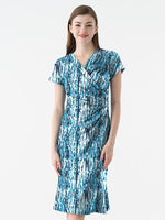 4-Way Stretch: 4-Way Jersey Sunglint Gather Dress