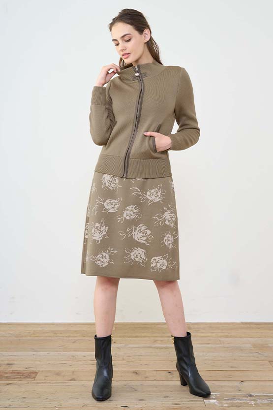 Washable Knit: Zip-Up Knit Blouson