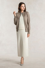 Washable Knit: Zip-Up Knit Blouson