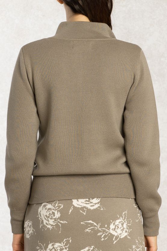 Washable Knit: Zip-Up Knit Blouson