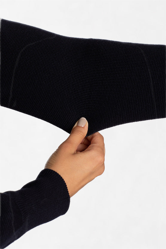 Washable Knit: Zip-Up Knit Blouson
