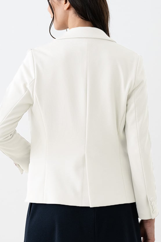 Double Jersey: Double Jersey Stretch Blazer Jacket