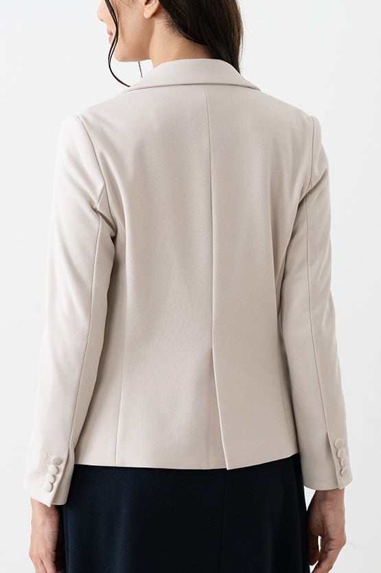 Double Jersey: Double Jersey Stretch Blazer Jacket