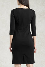 All-Season Material: Smart Stretch V-Neck I-Line Dress