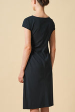Smart Stretch Cool: Smart Stretch Cool Dark Navy Sash T-Dress