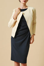 Smart Stretch Cool: Smart Stretch Cool Dark Navy Sash T-Dress
