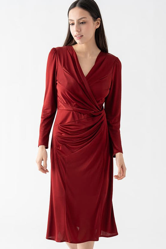 Silky Gather Dress