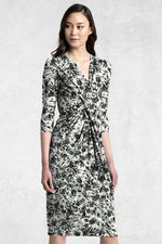 Grey Nuance Flower Venus Dress - Size 13