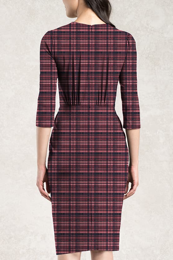 Red Tartan Check Venus Dress - Size 13