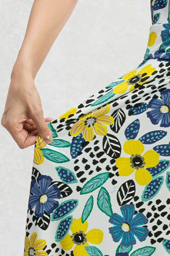 Yellow Bouquet Venus Dress - Size 13
