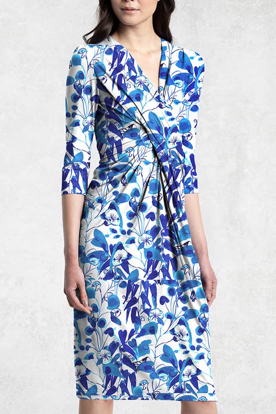 Blue Leaf Venus Dress - Size 13