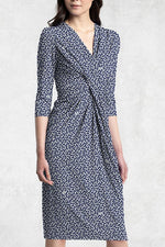 Navy Millefleur Venus Dress - Size 13
