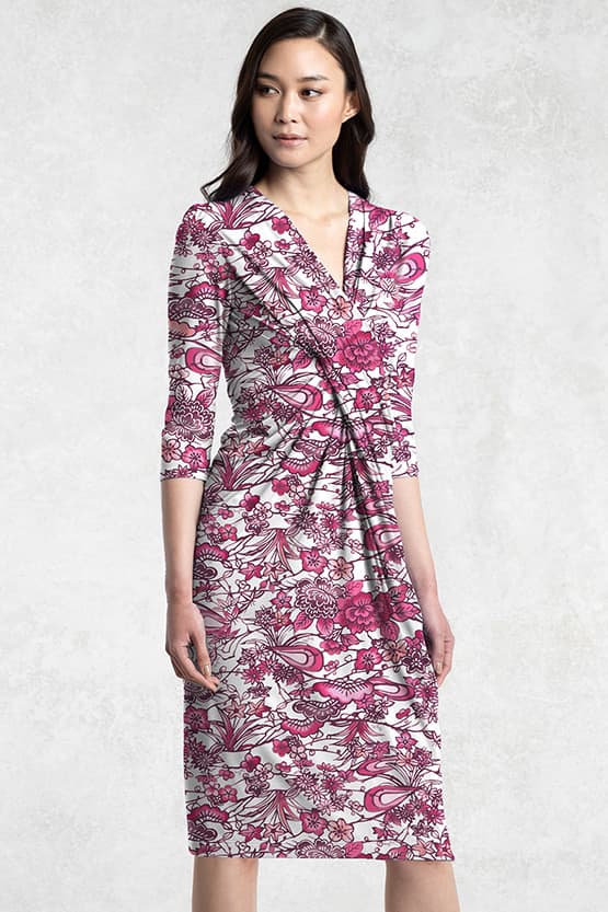 "Peony" Ryukyu Bingata Venus Dress - Size 13