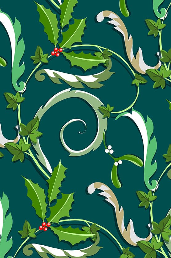 Green Wreath Venus One-Piece Dress - Size 13