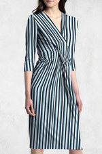 Light Blue Stripe Venus Dress - Size 13