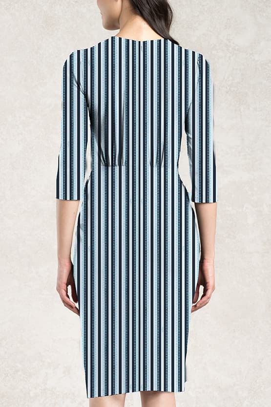 Light Blue Stripe Venus Dress - Size 13