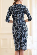 Navy Lavender Venus Dress - Size 13